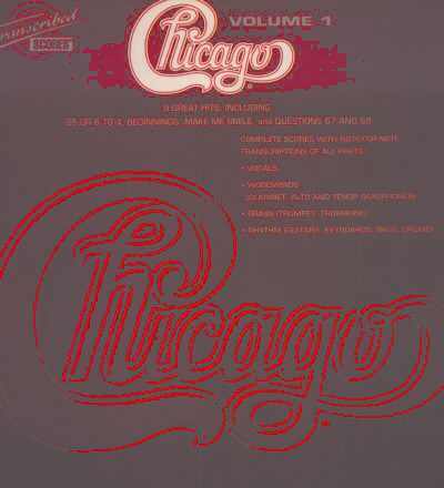Chicago - Transcribed Scores - Vol. 1